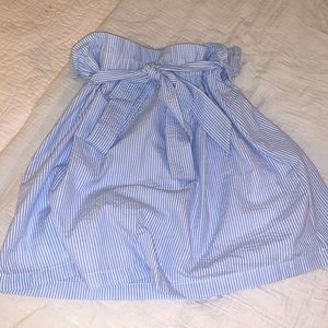 Seersucker Paper-bag skirt, M